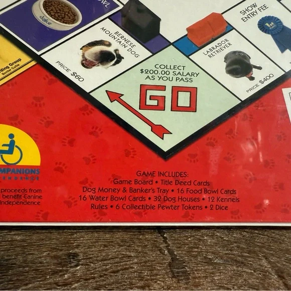 Vintage Sealed Monopoly The Dog Artlist Collection - Picture 4 of 5